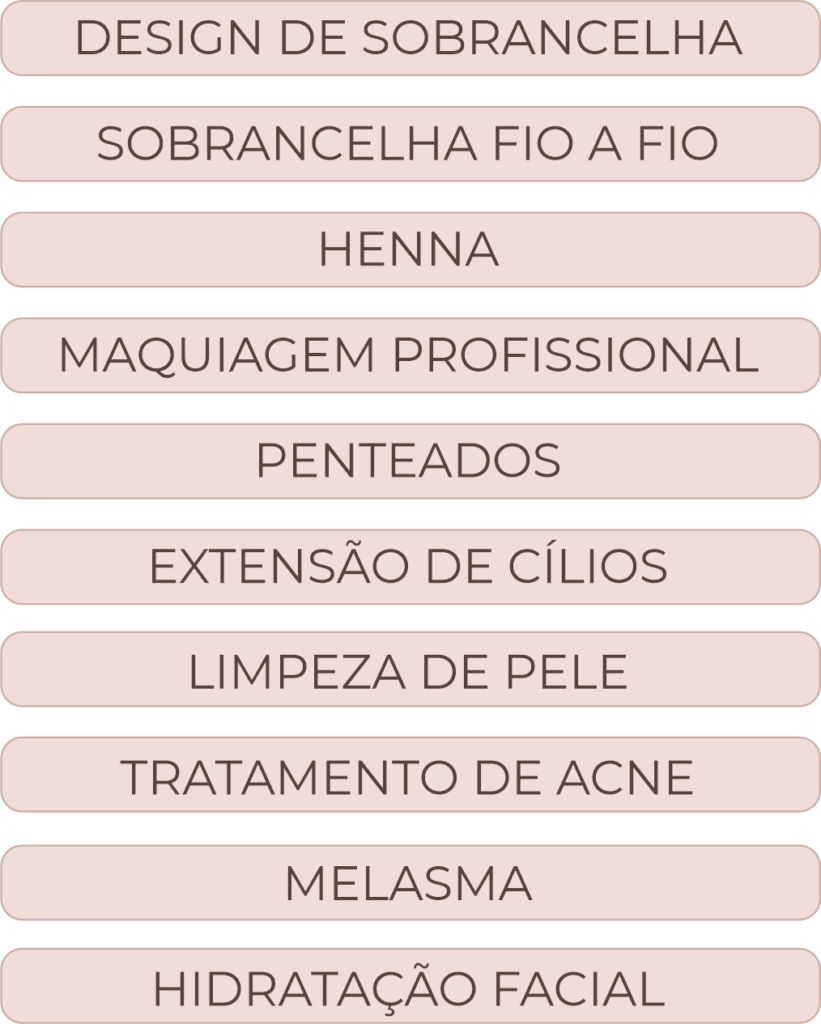 Serviços da página de link bio