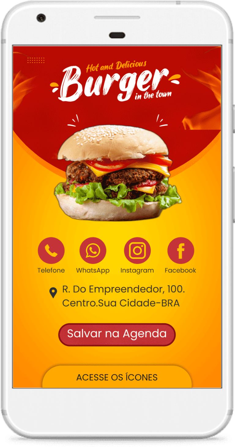 Cartão digital interativo