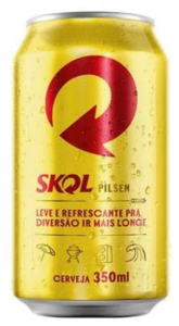 Cerveja lata Skol 350ml