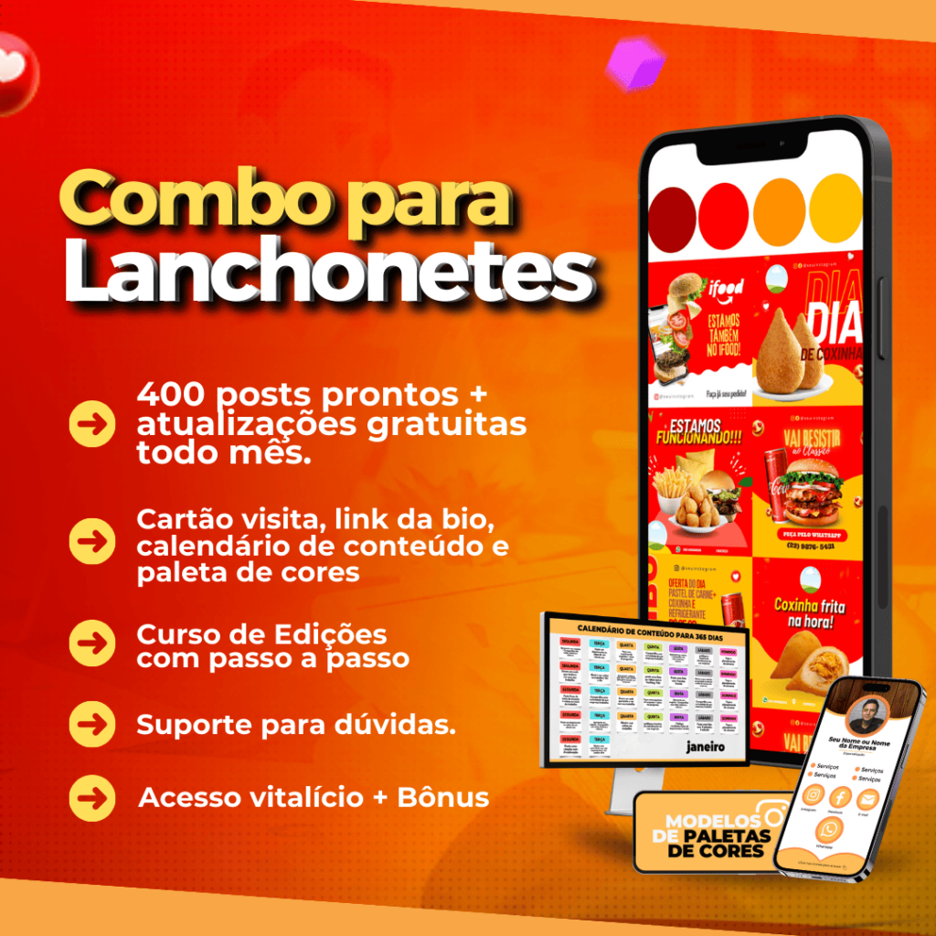 PACK CANVA PARA LANCHONETES