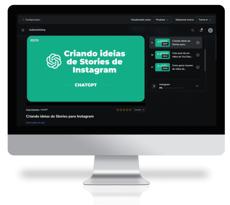 Clube do Marketing Vídeos ChatGPT