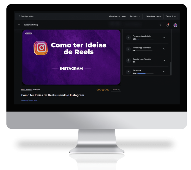 Clube do Marketing Videos Instagram