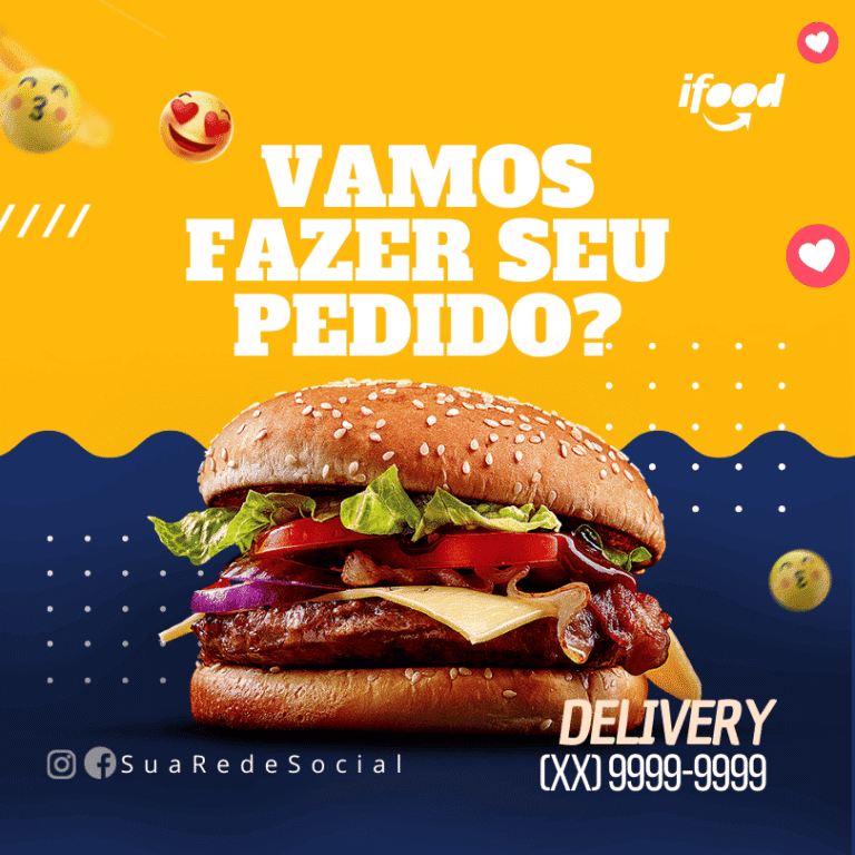 Pack Canva de Posts Editáveis para Hamburgueria (1)