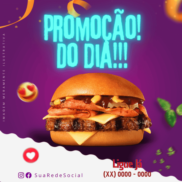Pack Canva de Posts Editáveis para Hamburgueria (10)