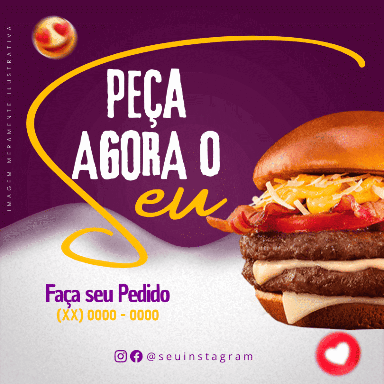 Pack Canva de Posts Editáveis para Hamburgueria (17)