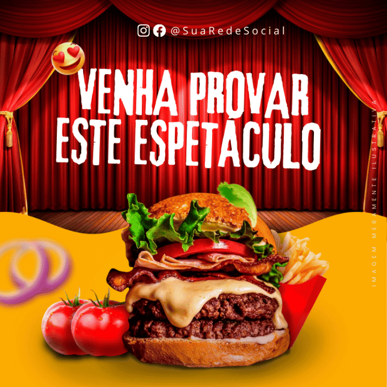 Pack Canva de Posts Editáveis para Hamburgueria (18)