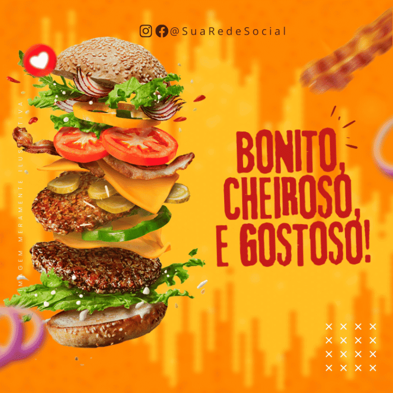 Pack Canva de Posts Editáveis para Hamburgueria (20)