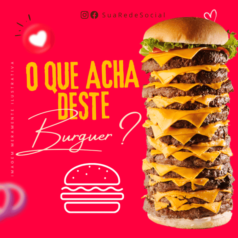 Pack Canva de Posts Editáveis para Hamburgueria (22)