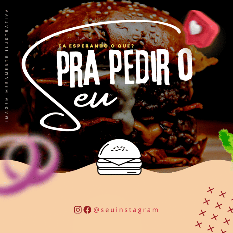 Pack Canva de Posts Editáveis para Hamburgueria (23)