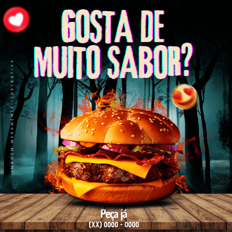 Pack Canva de Posts Editáveis para Hamburgueria (25)