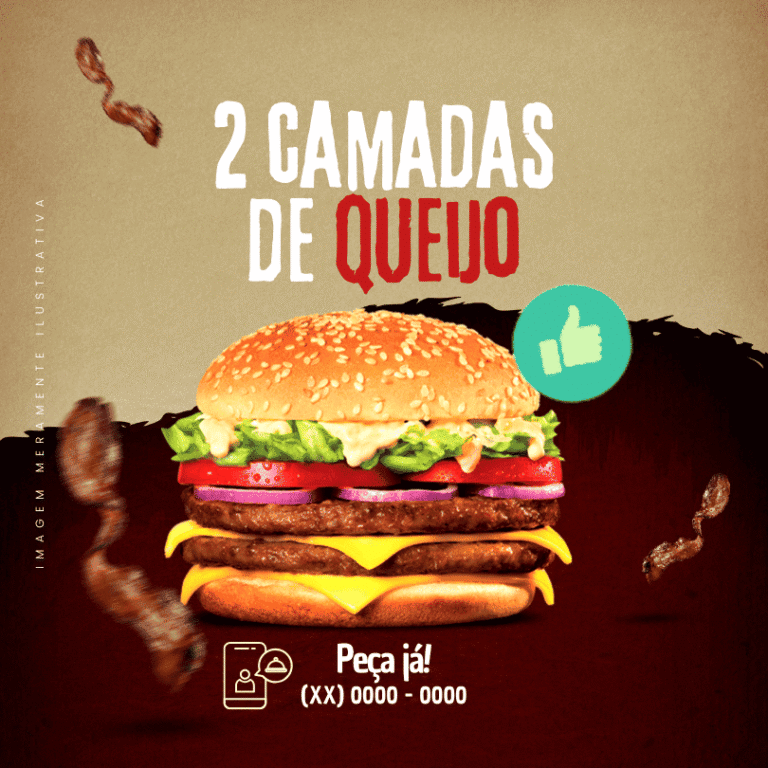 Pack Canva de Posts Editáveis para Hamburgueria (29)