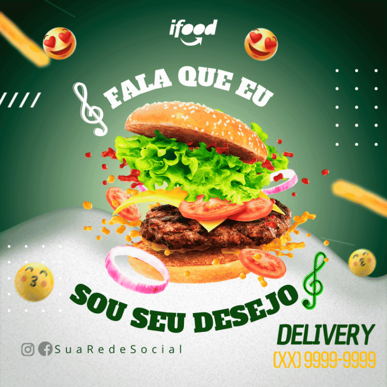 Pack Canva de Posts Editáveis para Hamburgueria (3)