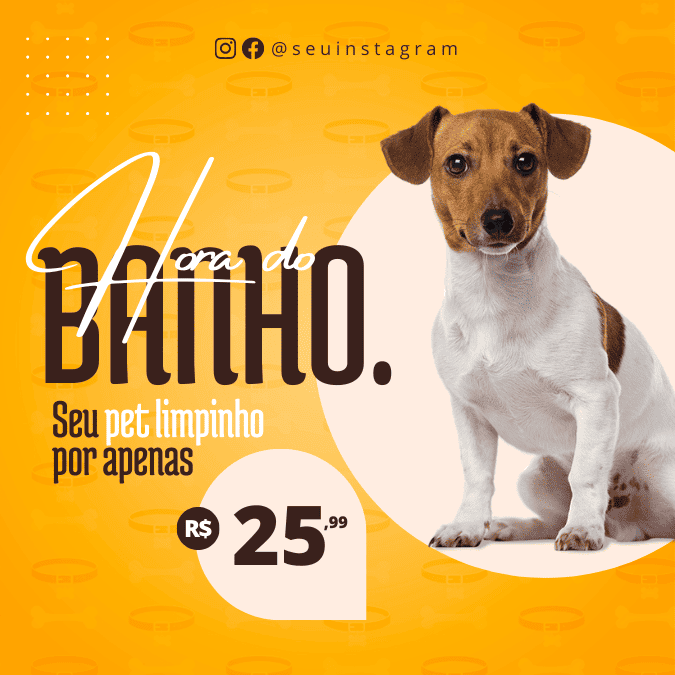 Pack Canva de posts prontos editáveis para Pet Shop (1)