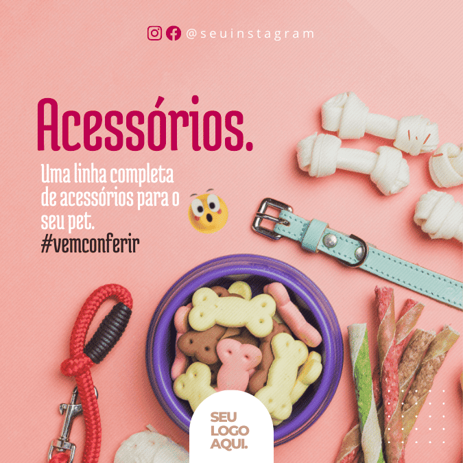 Pack Canva de posts prontos editáveis para Pet Shop (14)