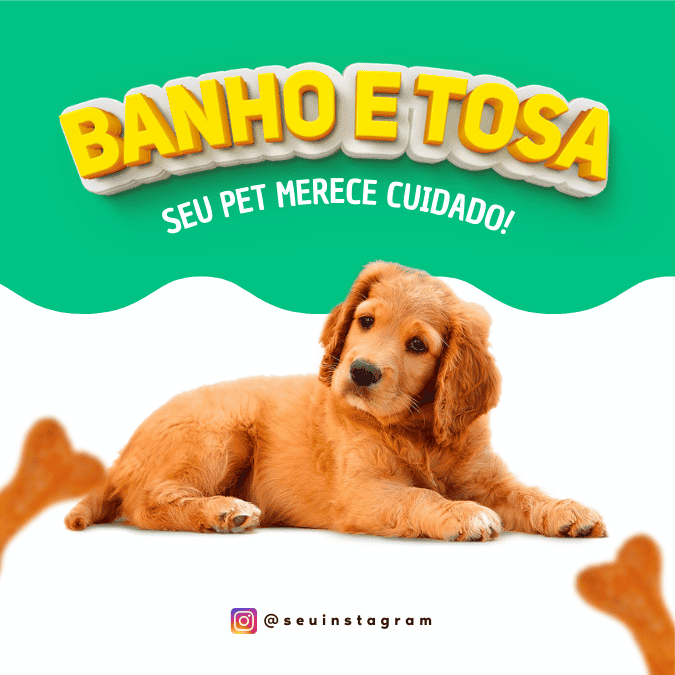 Pack Canva de posts prontos editáveis para Pet Shop (2)