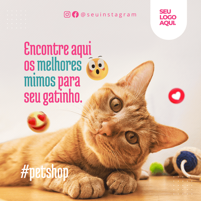 Pack Canva de posts prontos editáveis para Pet Shop (31)