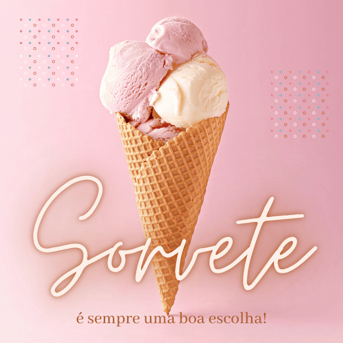Pack Canva de posts prontos editáveis para Sorveterias (18)
