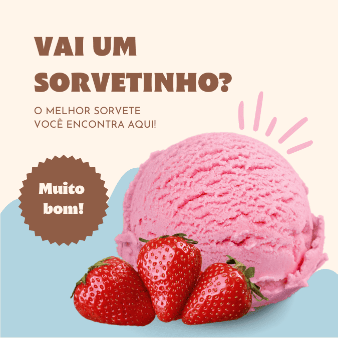 Pack Canva de posts prontos editáveis para Sorveterias (37)