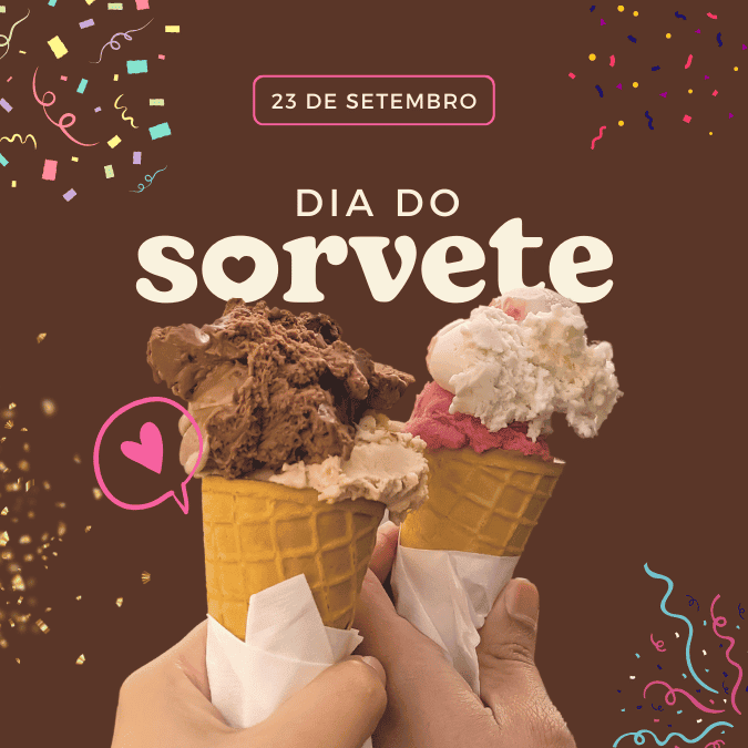 Pack Canva de posts prontos editáveis para Sorveterias (6)