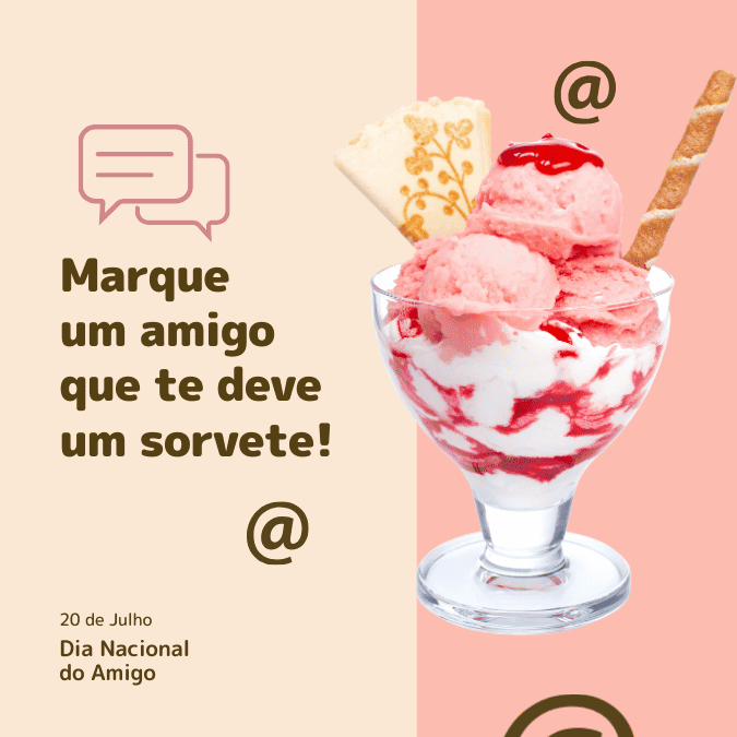 Pack Canva de posts prontos editáveis para Sorveterias (7)